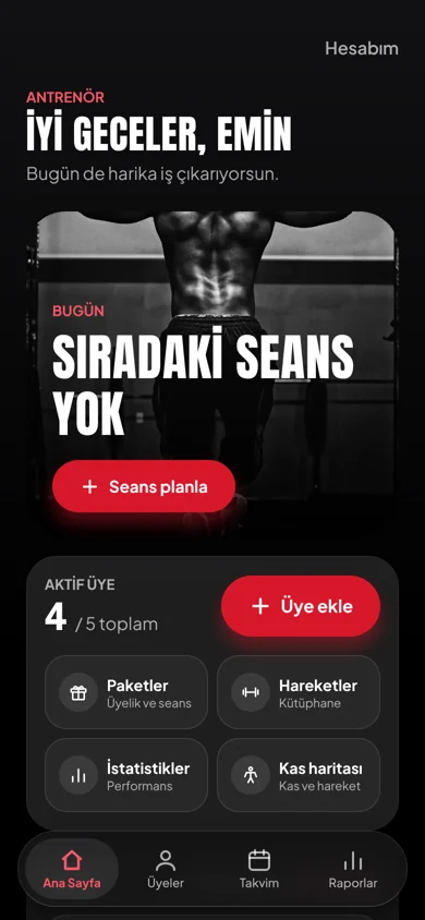 PTCore ana ekran